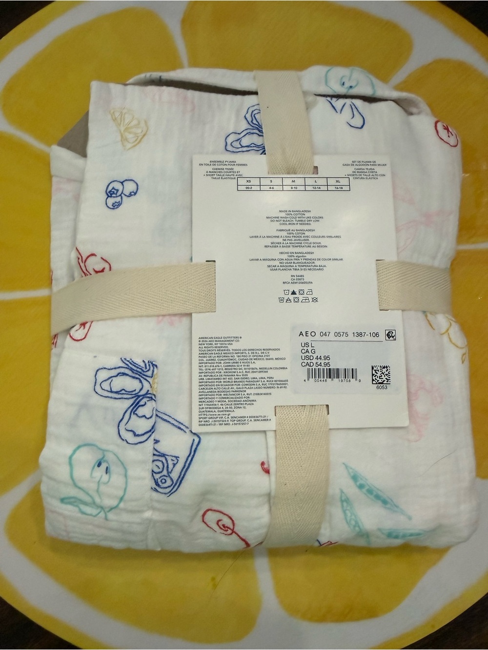 AE Cotton Gauze Short-Sleeve PJ Set
100% Cotton - Picture 5 of 5